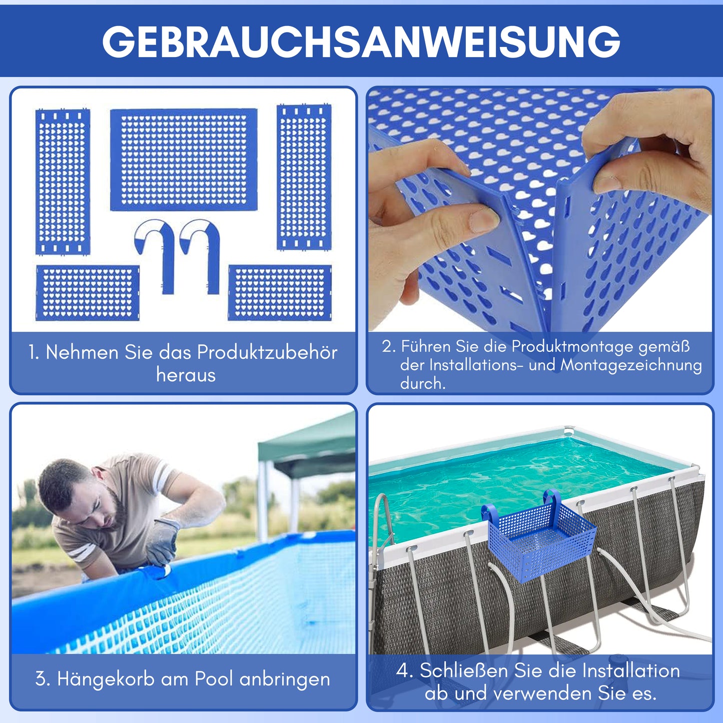 Aufbewahrungskorb zum Einhängen