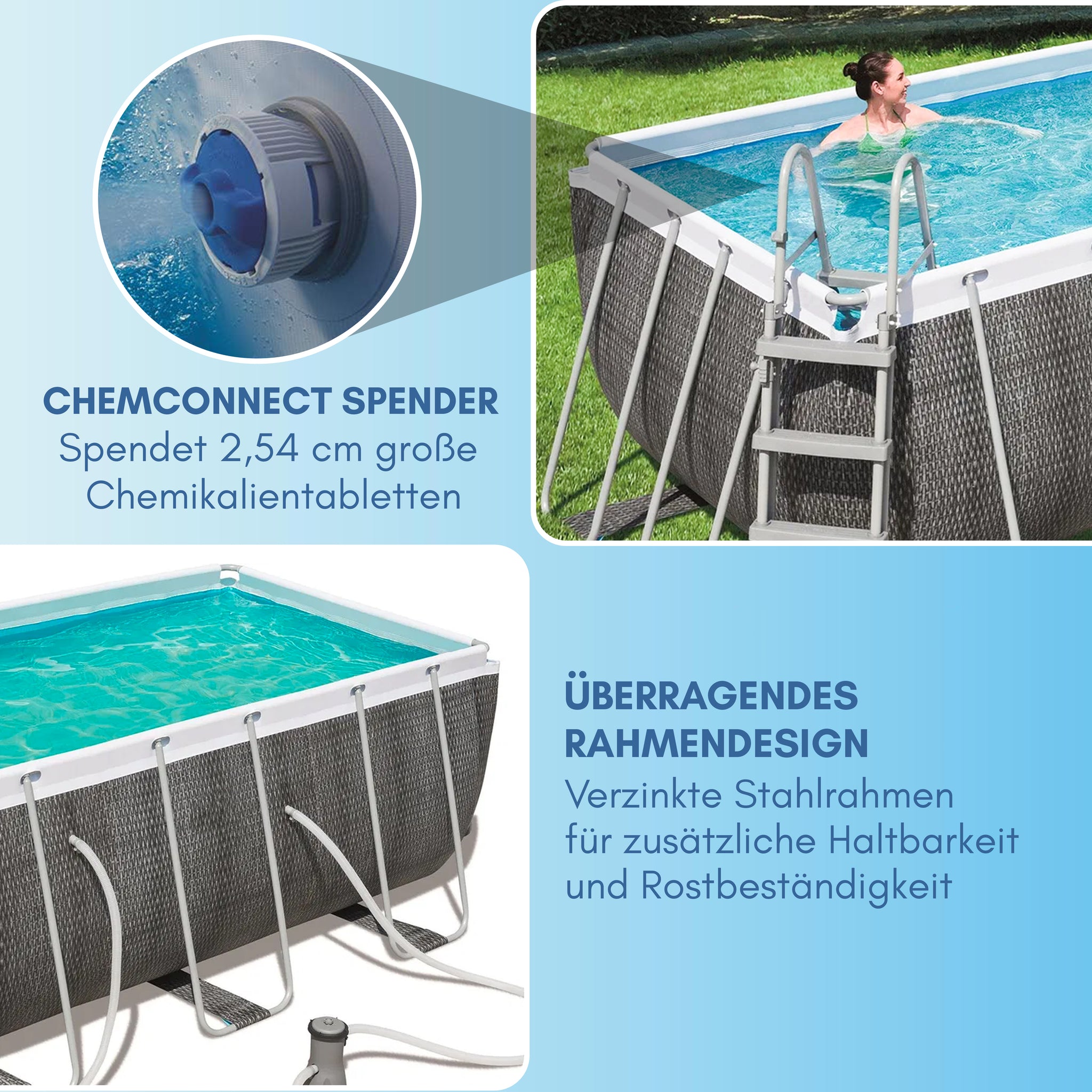 XXL Poolgröße für XXL Erlebnisse, Bestway Power Steel