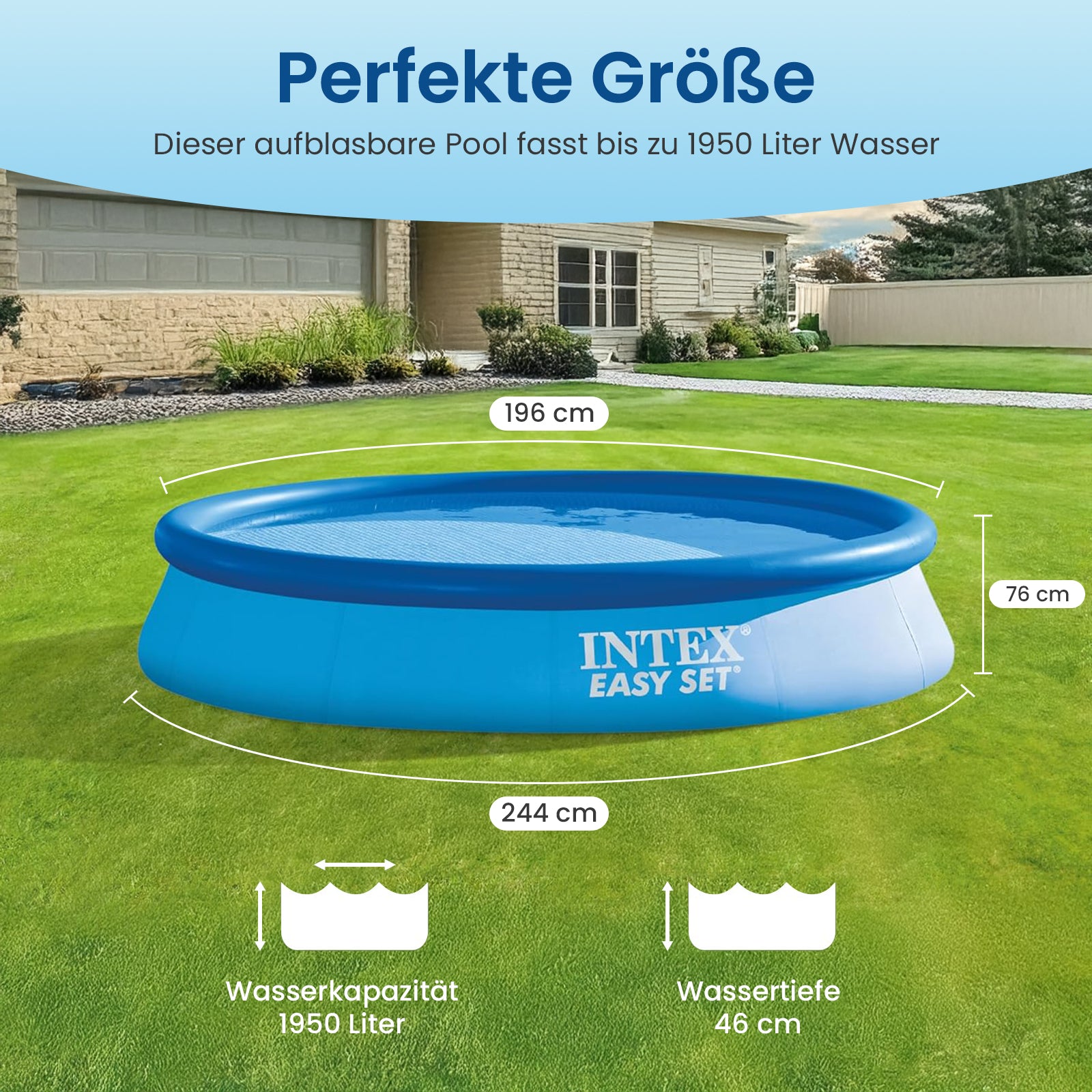 Intex Easy Set Familienpool inkl. Zubehör